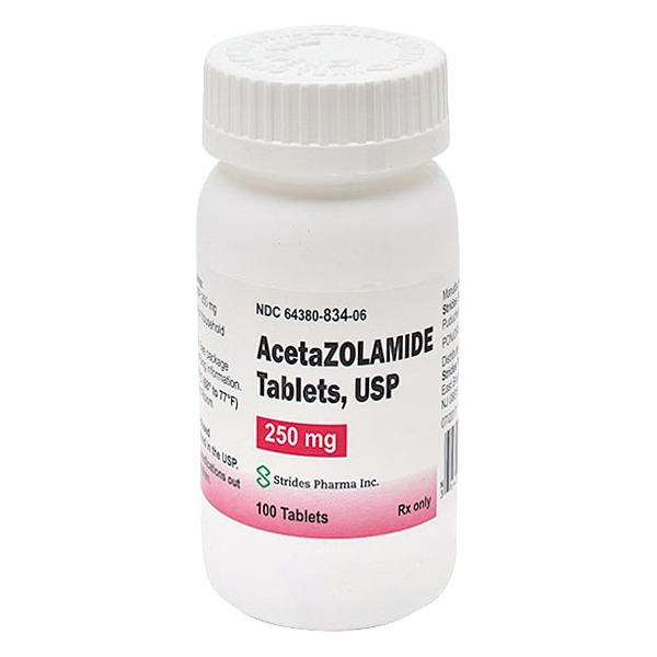 Rx Item-Acetazolamide Diamox 250MG 100 Tab by Strides Pharma USA  